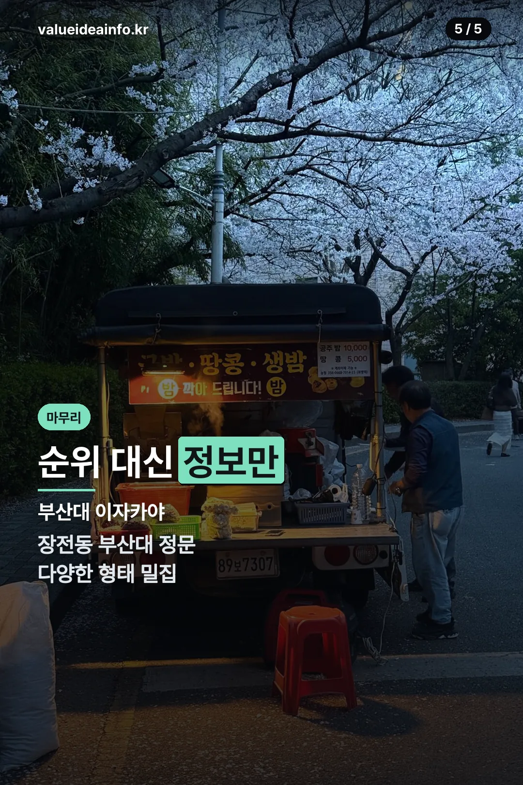 순위 대신 정보만 마무리