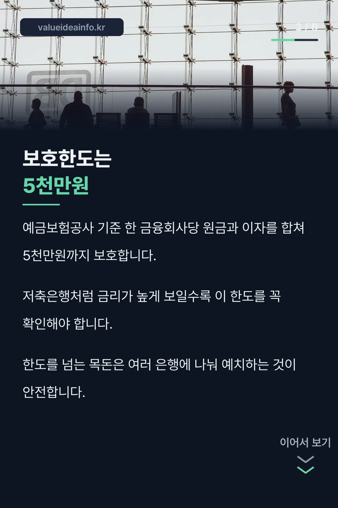 예금자보호한도 5천만원