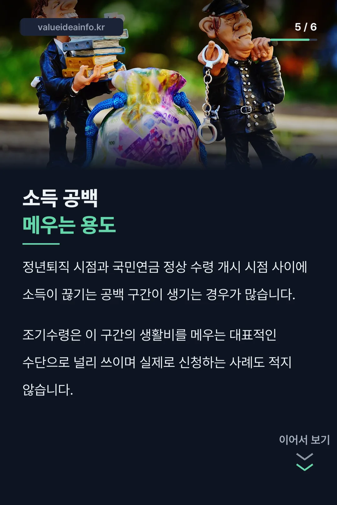 소득 공백기 용도